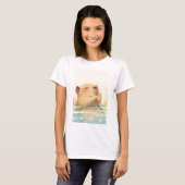 T-shirt met capybara die afkoelt (Voorkant volledig)