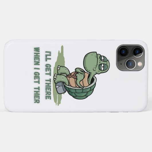 T-shirt met cartoon schildpad Case-Mate iPhone case (Achterkant (horizontaal))