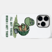 T-shirt met cartoon schildpad Case-Mate iPhone case (Achterkant (horizontaal))