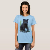 T-shirt met CAT LOVER vooraan. (Voorkant volledig)