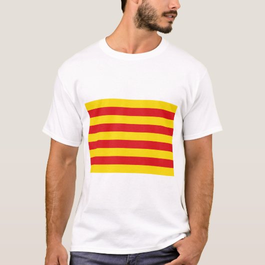 T-Shirt met Catalaanse vlag (Voorkant)