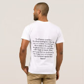 T-shirt met Chocolate Lab en quote. (Achterkant volledig)