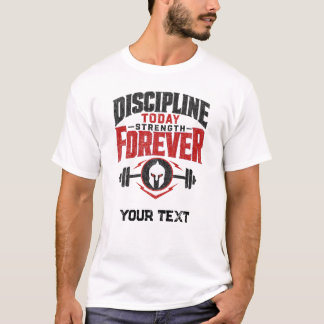T-shirt met citaat over gymactiviteiten