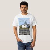 T-shirt met Clark's Point Lighthouse, Massachusett (Voorkant volledig)