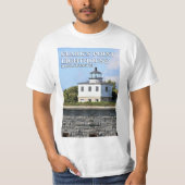 T-shirt met Clark's Point Lighthouse, Massachusett (Voorkant)