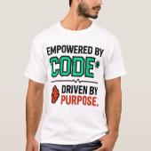 T-shirt met Code en Doel (Voorkant)
