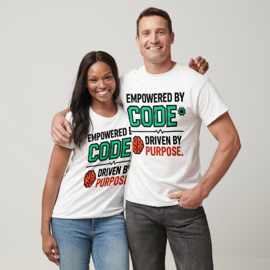 T-shirt met Code en Doel (Unisex)