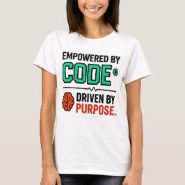 T-shirt met Code en Doel