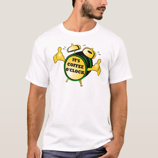 T-shirt met Coffee O'clock (Voorkant)
