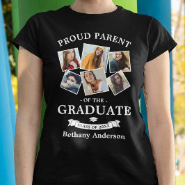 T-shirt met collage van afstudeerfoto's voor trots