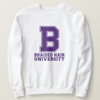 T-shirt met collegelettervlechten en op maat gemaa