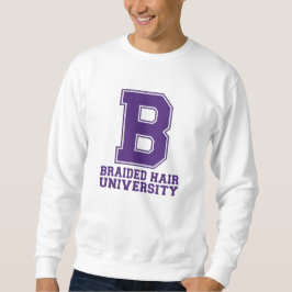 T-shirt met collegelettervlechten en op maat gemaa