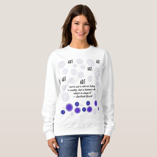 T-SHIRT MET CREATIEVE KUNST VAN STROMEN (Voorkant volledig)
