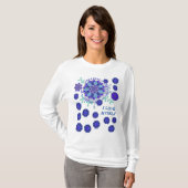 T-SHIRT MET CREATIEVE KUNST VAN STROMEN (Voorkant volledig)