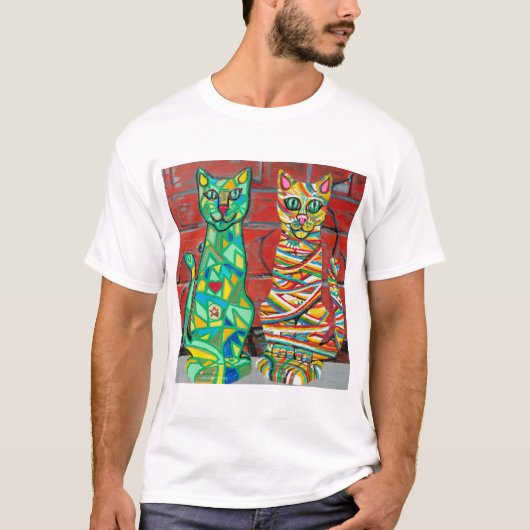 T-shirt met Cuby Cats (Voorkant)