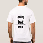 T-shirt met cute kat (Achterkant)