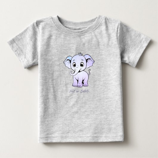 T-shirt met cute olifant baby (Voorkant)