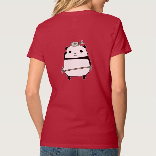 T-shirt met cute panda-ontwerp (Achterkant)