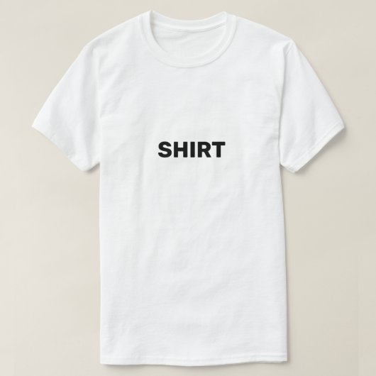 T-shirt met daarop Shirt (Design voorkant)