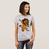 T-shirt met dabbing leeuw (Voorkant volledig)