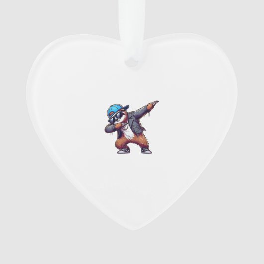 T-shirt met dabbing luiaard ornament (voorkant)