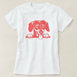 T-shirt met dachshund-liefde
