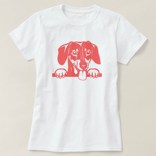T-shirt met dachshund-liefde (Design voorkant)
