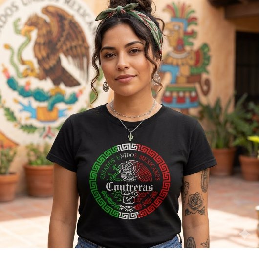 T-shirt met de achternaam Contreras