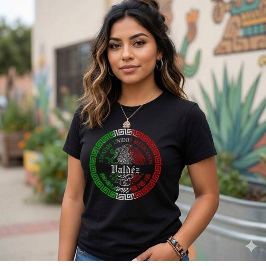 T-shirt met de achternaam Valdéz