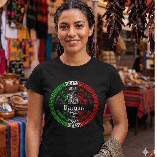 T-shirt met de achternaam Vargas