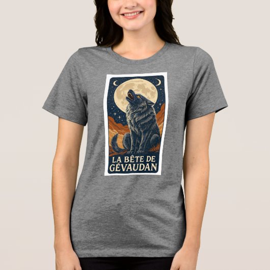 T-shirt met de Beest van Gévaudan (Voorkant)