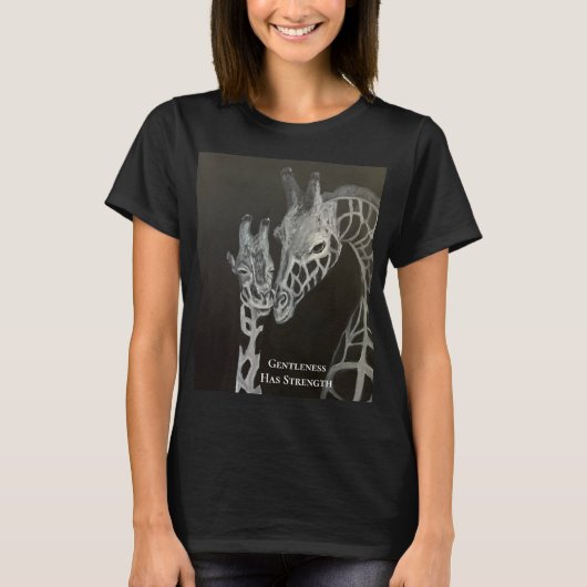 T-shirt met de boodschap 'Vriendelijkheid heeft kr (Voorkant)