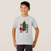 T-shirt met de heren en mevrouw Claus (Voorkant volledig)