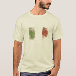 T-shirt met de Italiaanse vlag Dirty