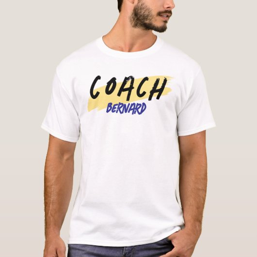 T-shirt met de naam van de coach, cadeau voor coac (Voorkant)
