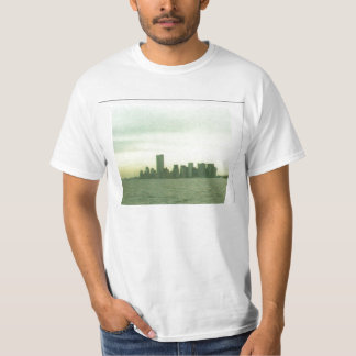 T shirt met de skyline van vóór 11 september 2001 