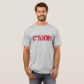 T-shirt met de titel 'Kom op' (Voorkant volledig)