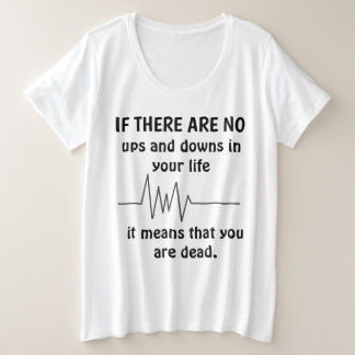 T-shirt met de titel UPS AND DOWNS