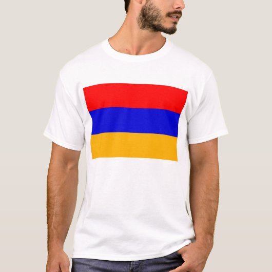 T-Shirt met de vlag van Armenië (Voorkant)