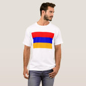 T-Shirt met de vlag van Armenië (Voorkant volledig)