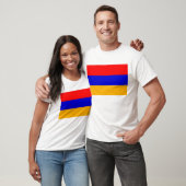 T-Shirt met de vlag van Armenië (Unisex)