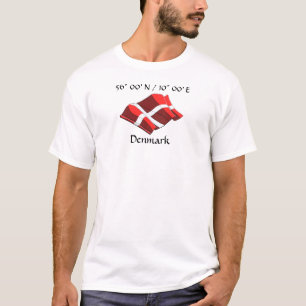 T-Shirt met de vlag van Denemarken