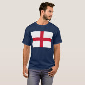 T Shirt met de vlag van Engeland. (Voorkant volledig)