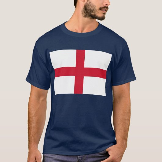 T Shirt met de vlag van Engeland. (Voorkant)