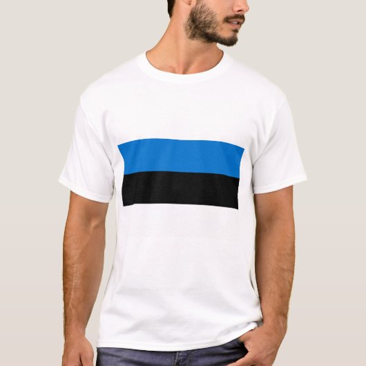 T-Shirt met de vlag van Estland (Voorkant)