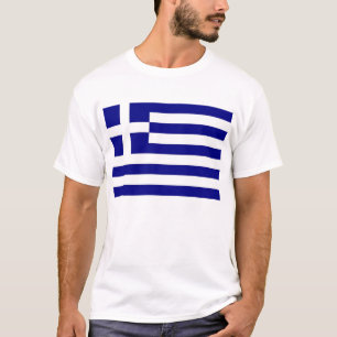 T Shirt met de vlag van Griekenland
