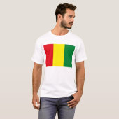 T-shirt met de vlag van Guinee (Voorkant volledig)