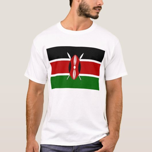 T-Shirt met de vlag van Kenia (Voorkant)