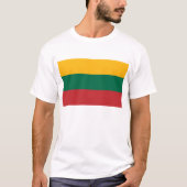T Shirt met de vlag van Litouwen (Voorkant)