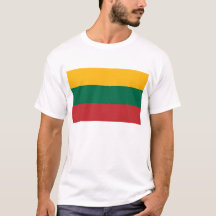 T Shirt met de vlag van Litouwen